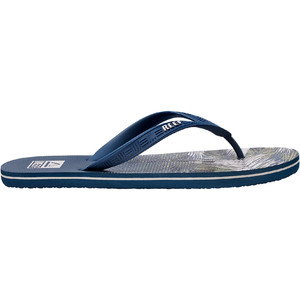 2023 Reef Mens Seaside Prints Flip Flops CJ0310 - Deep Water Palm